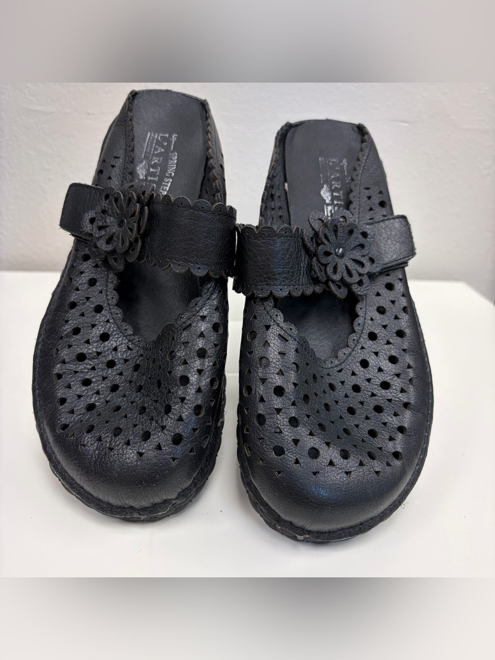 L’Artiste Black Leather Slip On Shoe